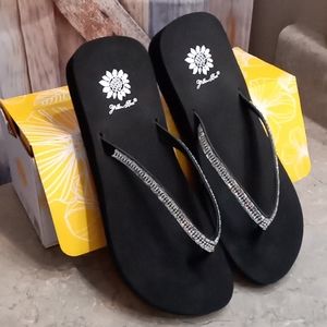 Yellow Box flip flops